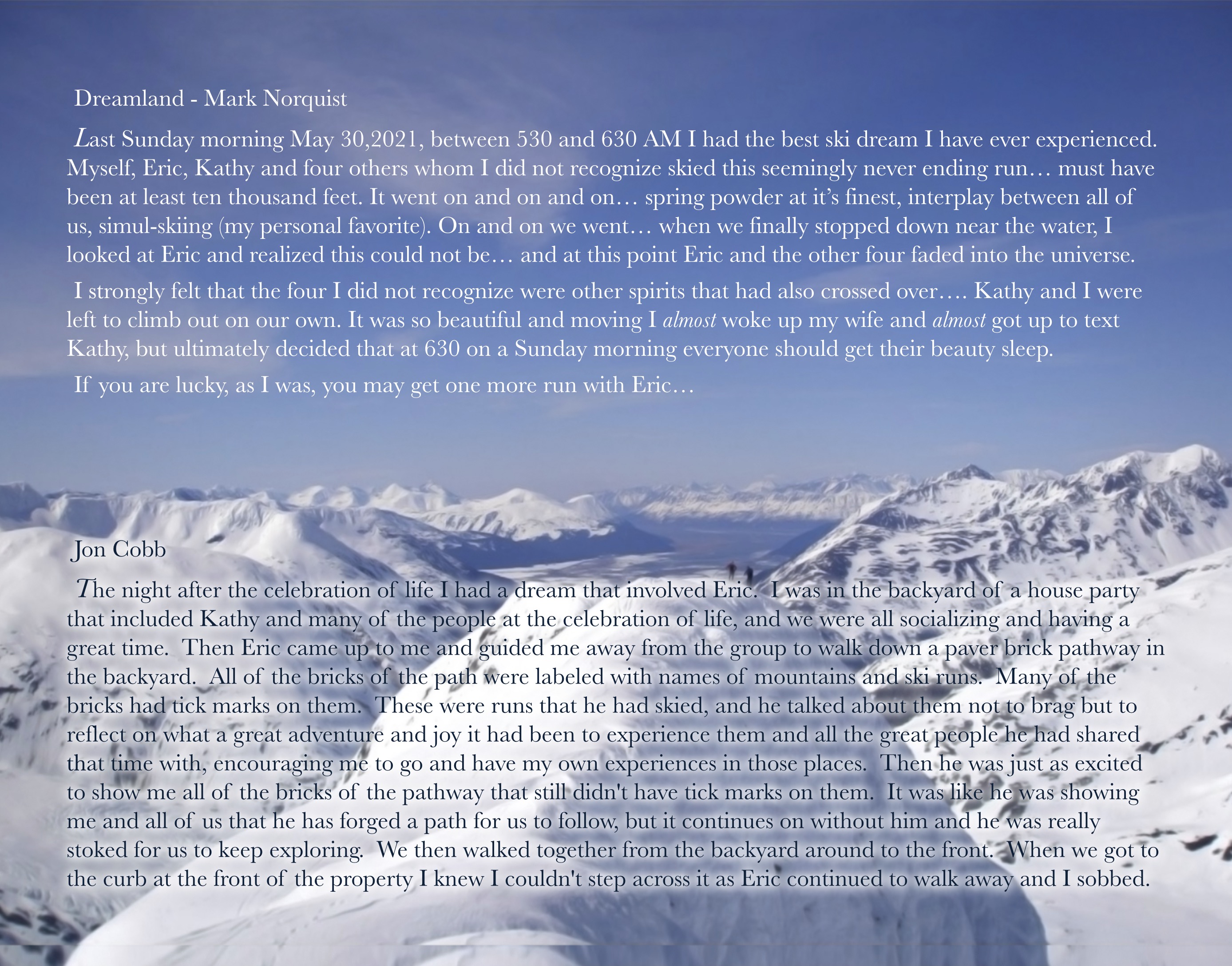 Dreamland - Mark Norquist - Jon Cobb